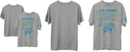 Junk Food Men's Heathered Gray Los Angeles Chargers Marvel T-shirt